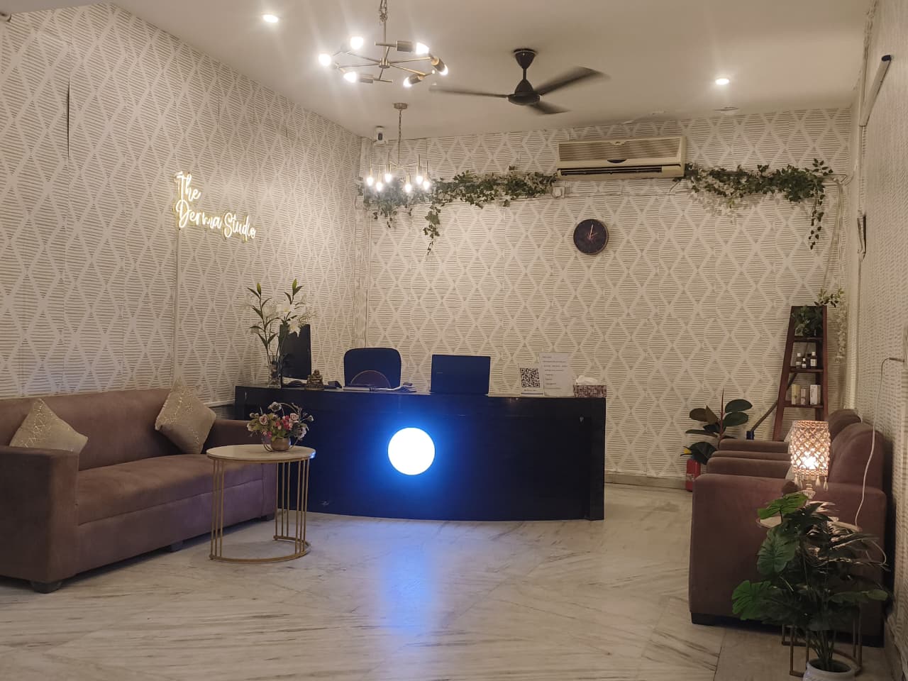 The Derma Studio - Modern dermatology clinic reception in Gurgaon